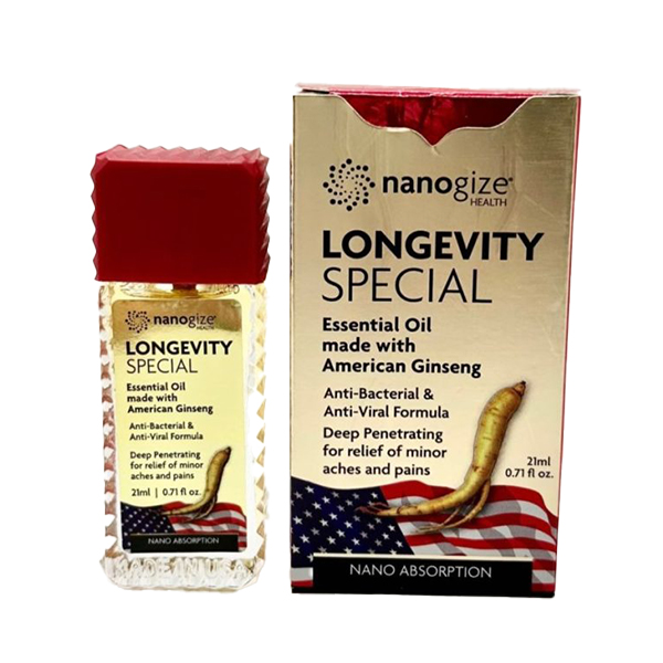 Dầu nóng nhân sâm Nanogize Longevity Special Ginseng Essential Oil