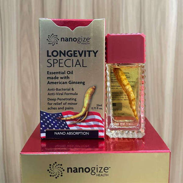 Dầu nóng nhân sâm Nanogize Longevity Special Ginseng Essential Oil